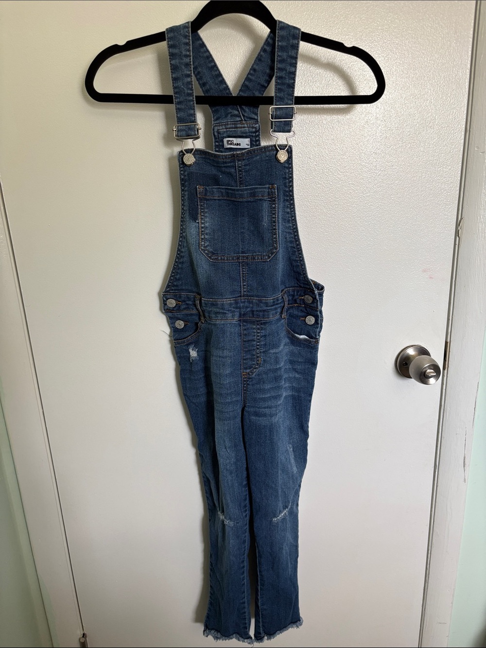 Epic Threads Blue Denim Overalls One-Piece